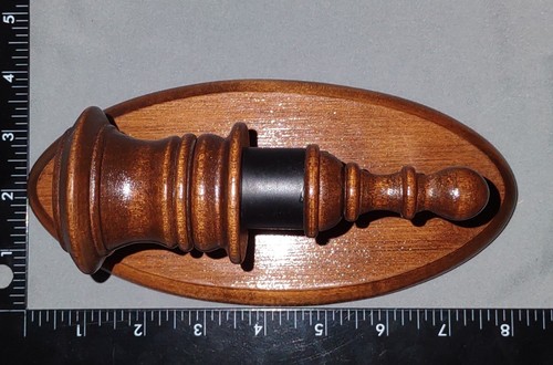 2 Vintage MCM Homco Wood Sconses w/Black Metal Wrought Iron For Tapered Candle - Picture 5 of 7