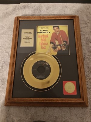 Elvis Presley Heartbreak Hotel Jailhouse Rock Framed 24KT Gold