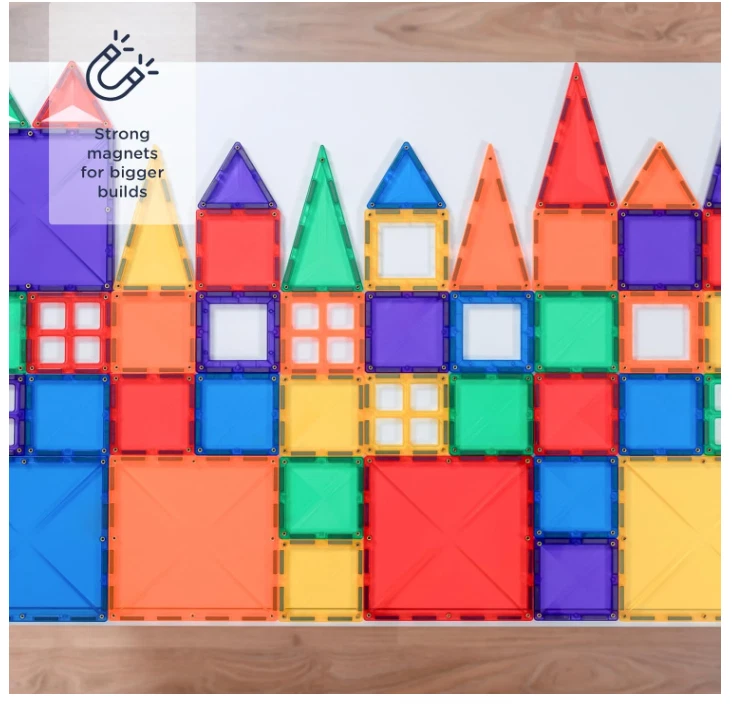 Connetix Rainbow Starter Pack – 60‑Piece Magnetic Building Set - Image 2 of 4