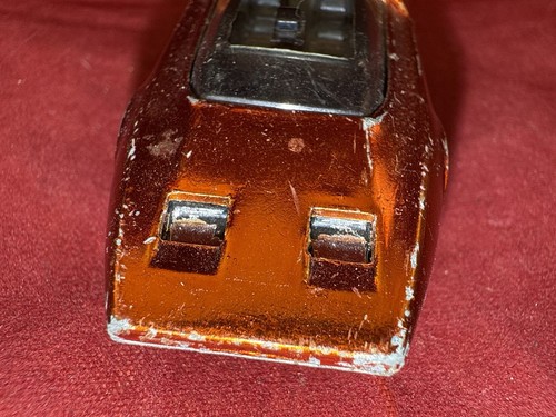 1969 Hot Wheels Redline Peeping Bomb Orange Black Interior Open/Close Headlights - Picture 5 of 10
