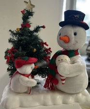 Telco 1997 Motionettes Snow Man Sold As Is Snowman Moves But Lights Don’t Work