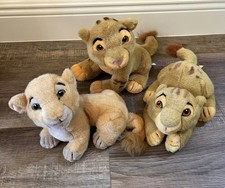 Lot of 3 Vintage Disney  s The Lion King Plush