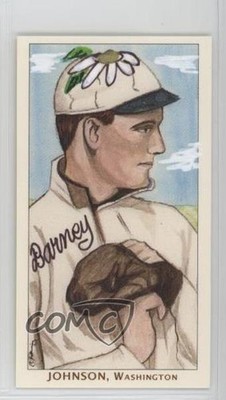 2022 Historic T-206 Hand Enhanced Art Cards 1/1 Walter Johnson Auto HOF 07qw