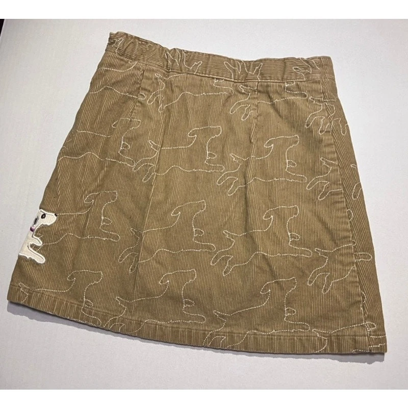 Falda bordada Lands' End para niños de pana para perro talla 7 100 % algodón dulce lindo twee Foto 2 de 4