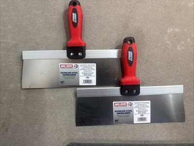 2 X   12'' /305mm Wal-Board Taping Knife Stainless Steel Prod # 20-042