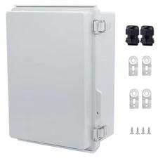 IP67 Waterproof Junction Box, ABS Plastic Electrical Enclosure with Stainless...
