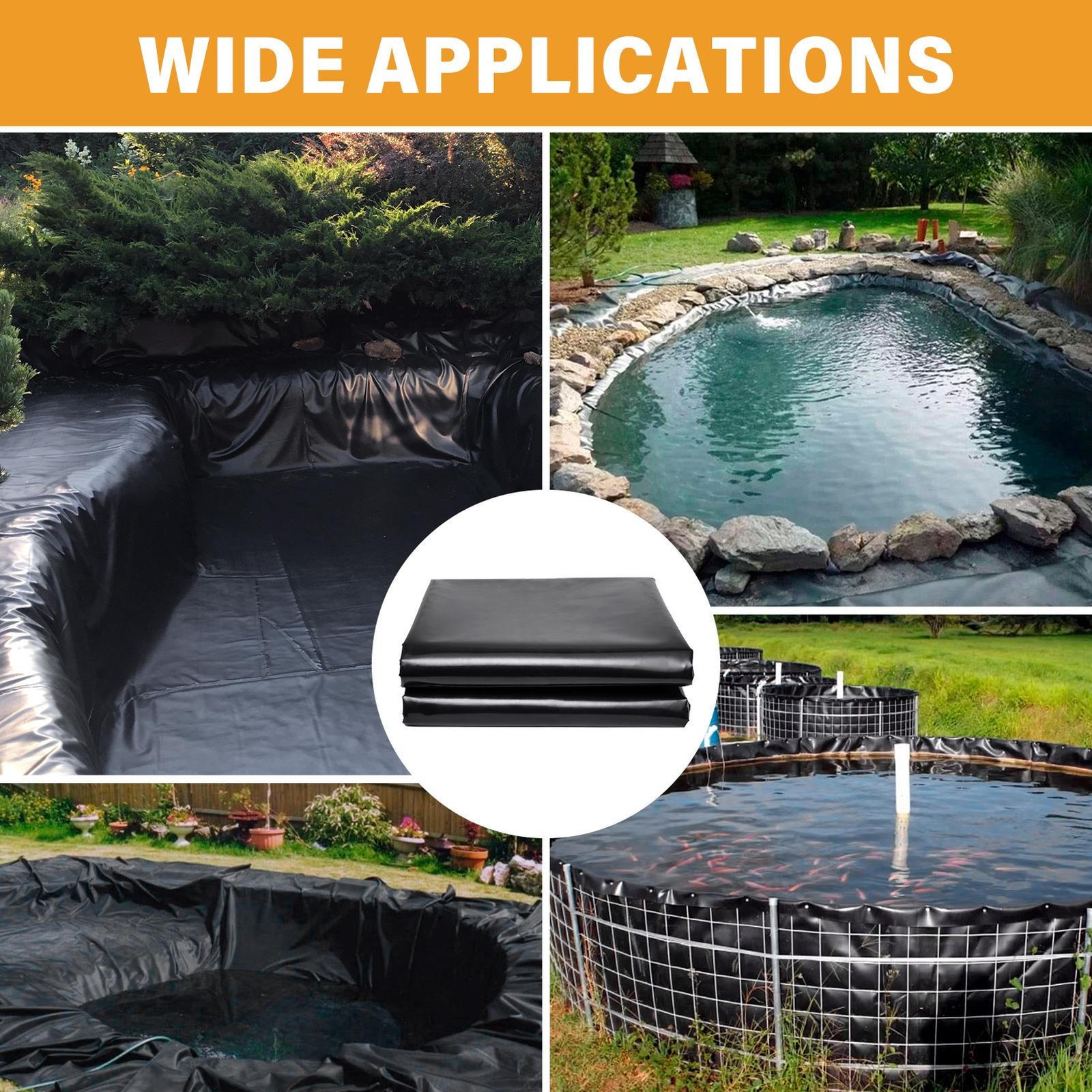 40' X 40' Firestone Pond Liner-Water Garden-Pool-Fish Safe