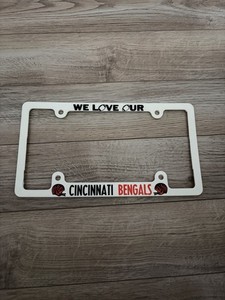 Vintage Cincinnati Bengals License Plate Frame