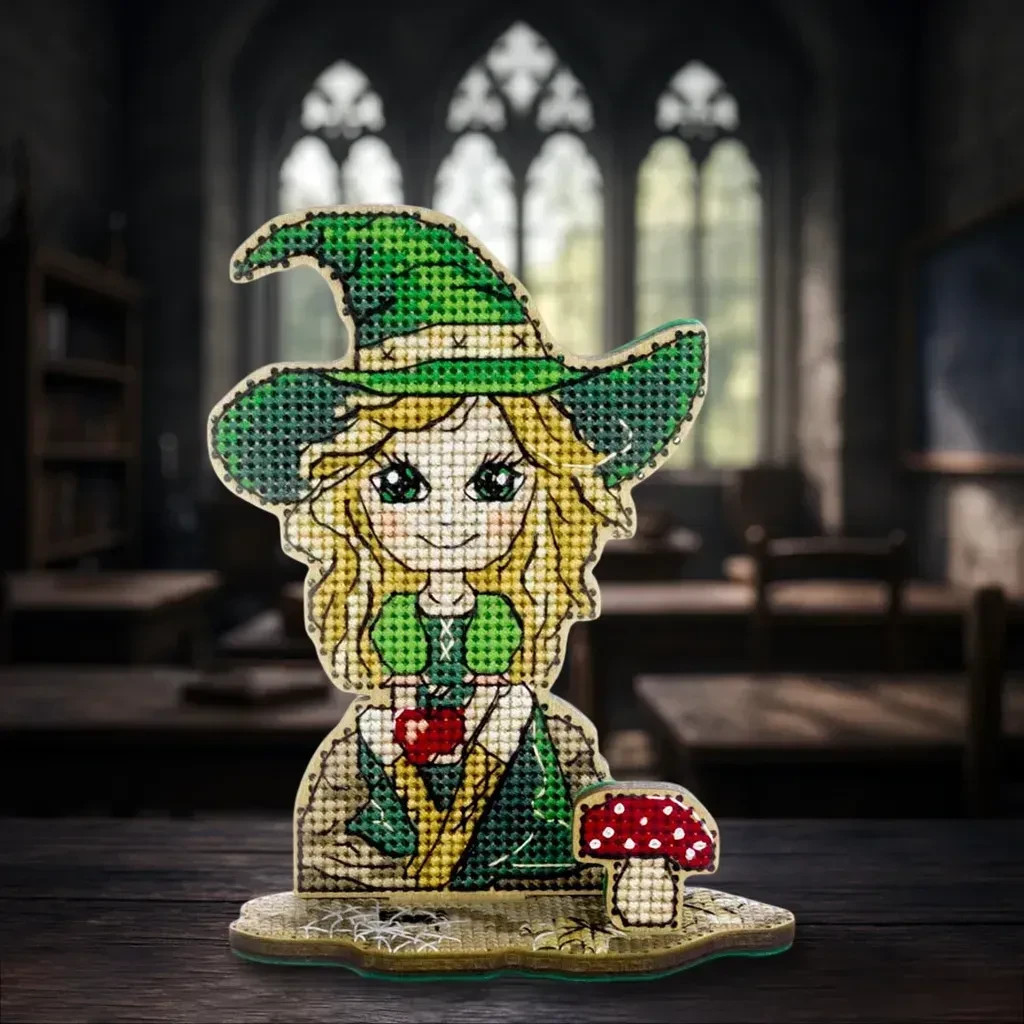 Kit Cross-stitch Kit Craft Gift For Kids On Wood Stand