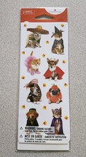 American Greetings Pets in Costumes Halloween Stickers 2 Sheets New Corgi Cat