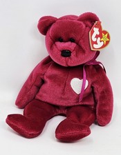 Ty Beanie Baby Valentina Bear 1999 8  w/ Tag  Hologram Heart Valentine Gift VGC