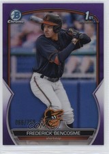 2023 Bowman Chrome Prospects Purple Refractor 66/250 Frederick Bencosme 1i0l