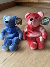 Salvino's Bammers Opening Day Plush Bears Lot 2 McGwire 25 Sosa 21 1999