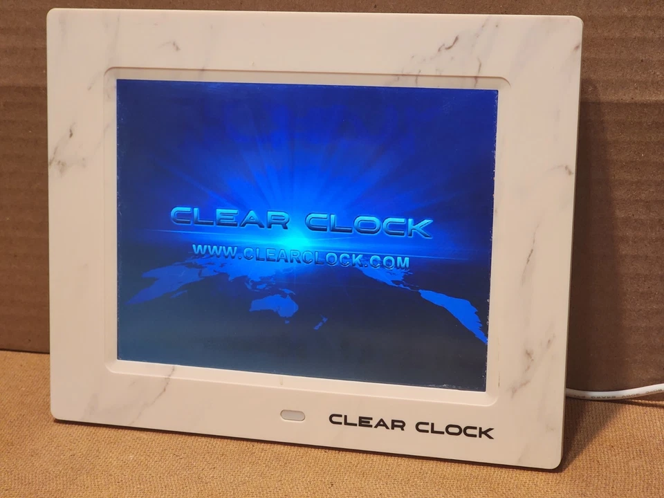 Reloj Calendario Digital Transparente Reloj Gran Número Pared Despertador Blanco Envío Gratis/ Foto 3 de 4