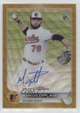 2022 Topps Chrome Rookie Gold Wave Refractor 16/50 Marcos Diplan Auto 0rm0
