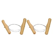 2Pcs Pottery Wire Tool Clay Wire Cutter with Beech Wooden Handle for Pottery
