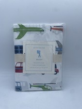 NEW Pottery Barn Kids Transportation Themed Standard Organic Pillowcase NIP