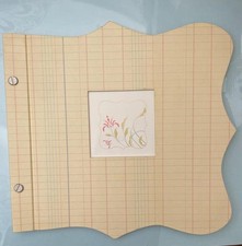 New MAKING MEMORIES ADDIE LEDGER ALBUM CHIPBOARD COVER 10 PAGES