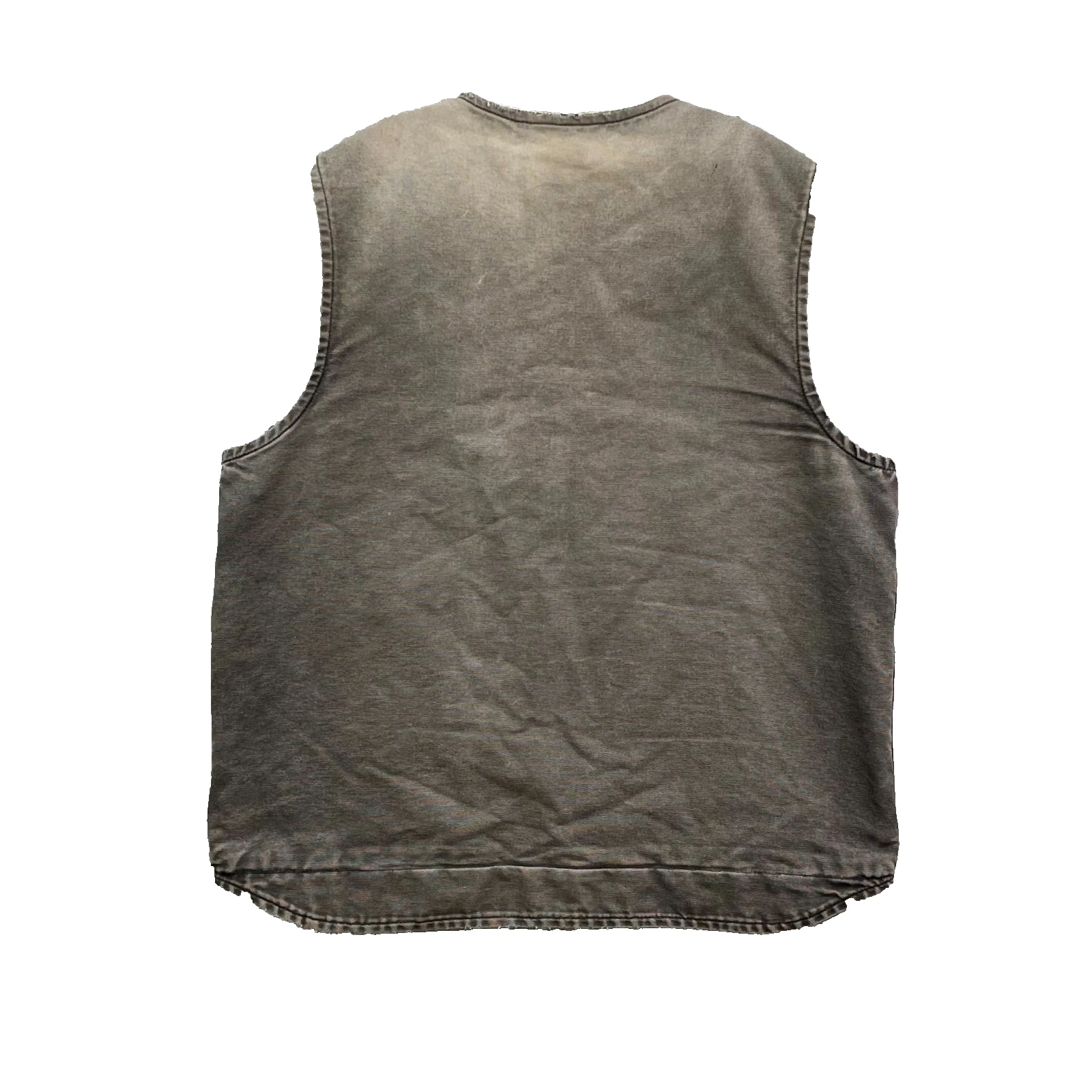 Carhartt Sandstone Rugged Vest Mens XLT Sherpa Lined Outdoor Gorpcore Workwear