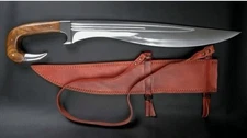 Custom Handmade Carbon Steel Blade Falcata Style Kopis Sword Camping 25 inches