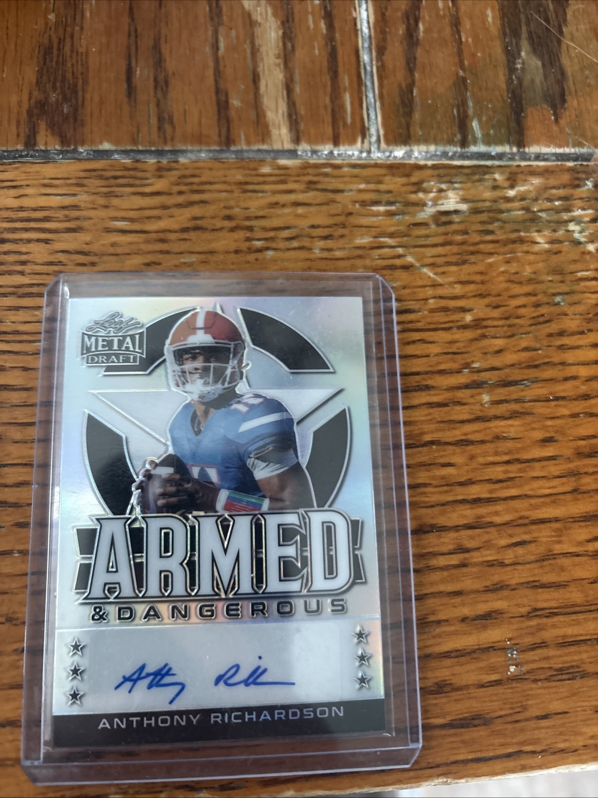 2022 Leaf Metal Draft - Armed & Dangerous Anthony Richardson  Auto /40