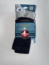 Vintage Wigwam Socks Weathershied Unisex LG Wool Blend Hiking Retro