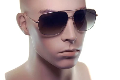 Tom Ford JOHN-02 Titane Hommes Grand Soleil TF746 28K 62mm or Rose Roviex - Photo 1/4