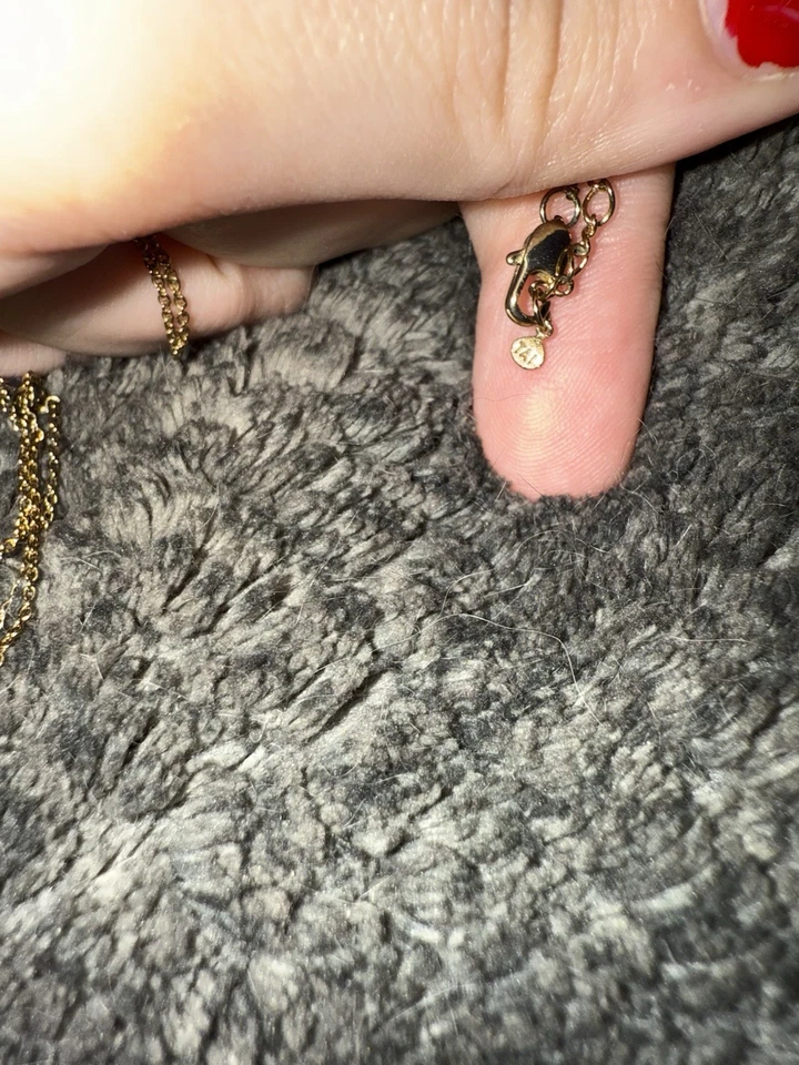 Anthropologie X Tai Rittichai Joyería Piedra Azul Halo Círculo Collar Cadena Oro Foto 3 de 3