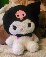 Sanrio Kuromi Plush Stuffed Animal, Black White Pink, Unboxed