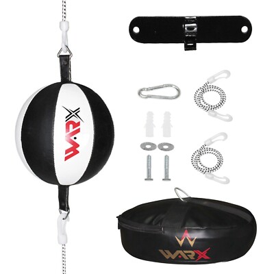 Warx Leder Doppelend Dodge Speed Ball MMA Boxen Boden bis Decke Boxsack