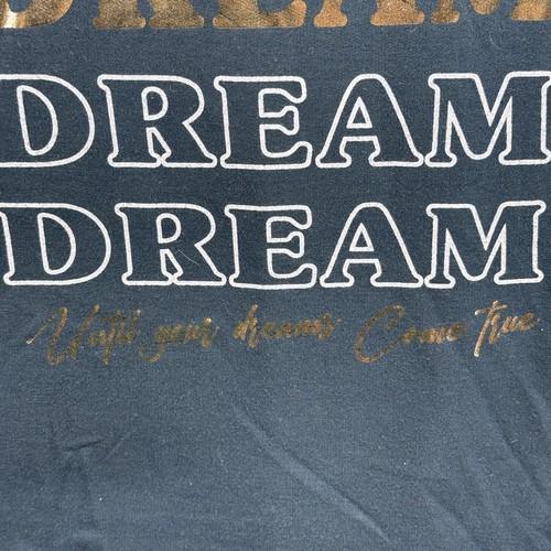 T-shirt Ava James donna 1X blu manica lunga casual logo da sogno per tutti i giorni - Foto 3 di 8