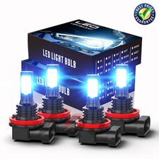 4x H11 H9 Led Headlight Super Bright Bulbs Kit 8000k Blue 330000lm Highlow Beam