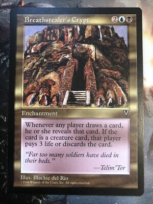 1x Breathstealer s Crypt Visions Misprint Back Shift MTG Magic x1 MKE