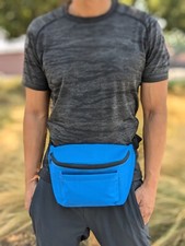 Unisex Adjustable 3 Zipper Fanny Pack Waist Bag Travel Crossbody Sling Outdoor