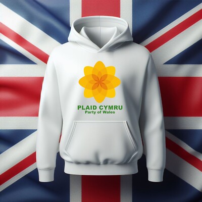 Plaid Cymru Hoodie, Vote for Plaid Cymru Hoodie, UK Elections 2024 Hoodie, Geschenk