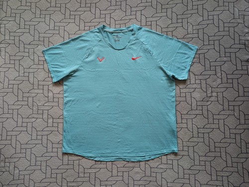 ● RARE RAFA NADAL FRENCH OPEN 2020 TENNIS BLUE SHIRT NIKE SIZE MEN'S ADULT XXL ● - Picture 2 of 13