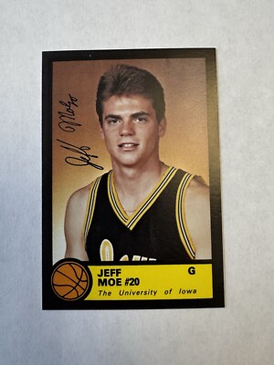 1987-88 Iowa Hawkeyes Jeff Moe Basketball Card