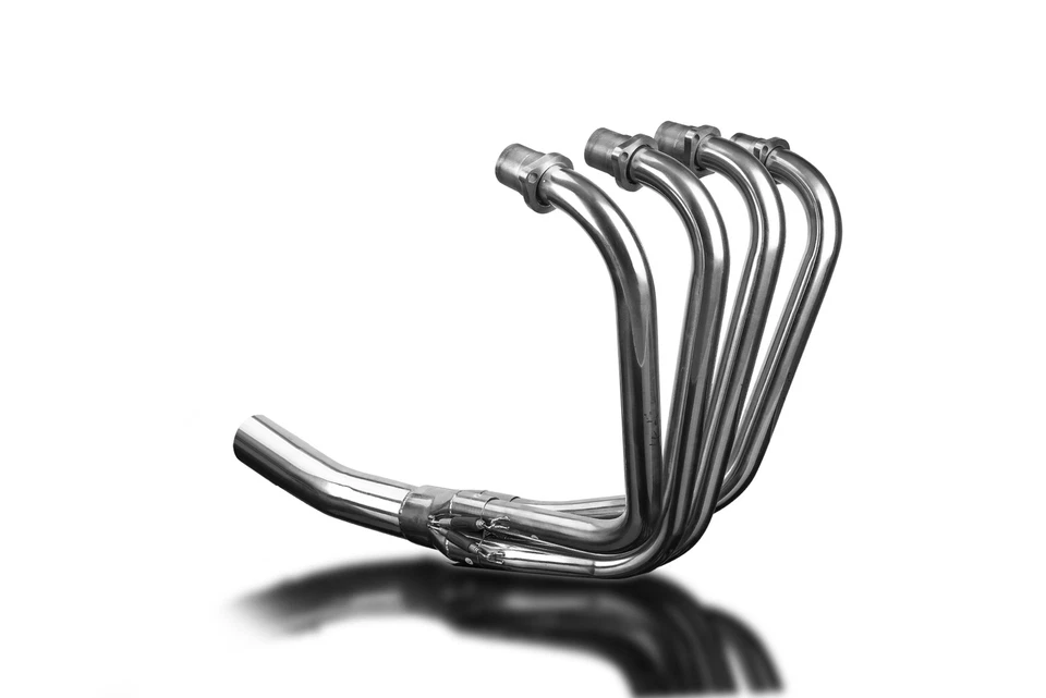 Kawasaki KZ750H LTD 1980-1983 Delkevic Stainless 4-1 Exhaust Headers Downpipes — 第 2/4 张图片