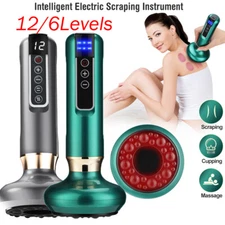 Rechargeable Vacuum Cupping Device 6/12Level Adjustable Anti-Cellulite Massager
