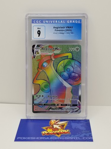 Aegislash VMAX graded CGC 9 for sale on eBay