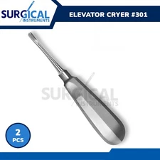2 Pcs Dental Elevator Apical 301 Surgical Denture Instruments German Grade