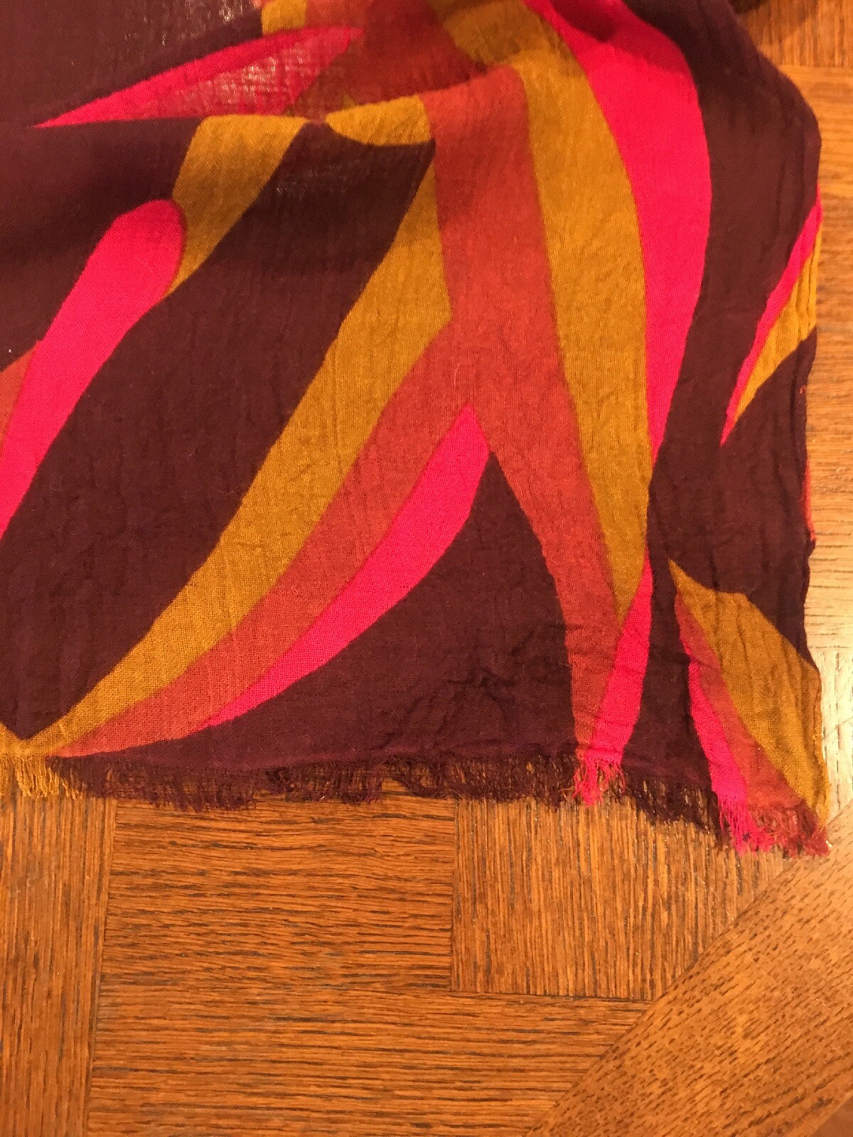 Abstract Geometric Print Rectangular Scarf Shawl … - image 6