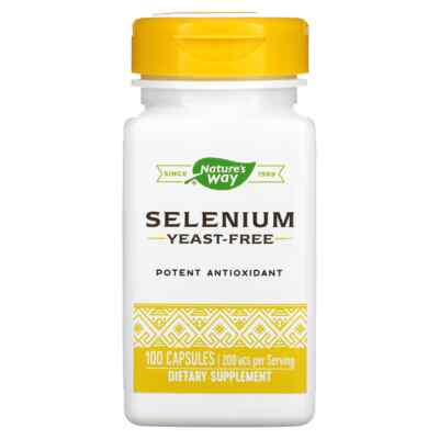 Nature's Way, Selen, 200 mcg, 100 Kapseln