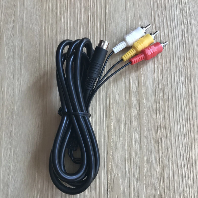 Cable for Sega Genesis 2 & 3 9Pin to 3RCA AV TV Composite Lead Cord Audio Video - Image 2 of 4