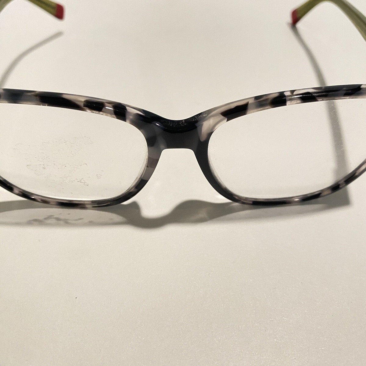 Christian Siriano Eyeglass Frames Only Amber Gray Tortoise 