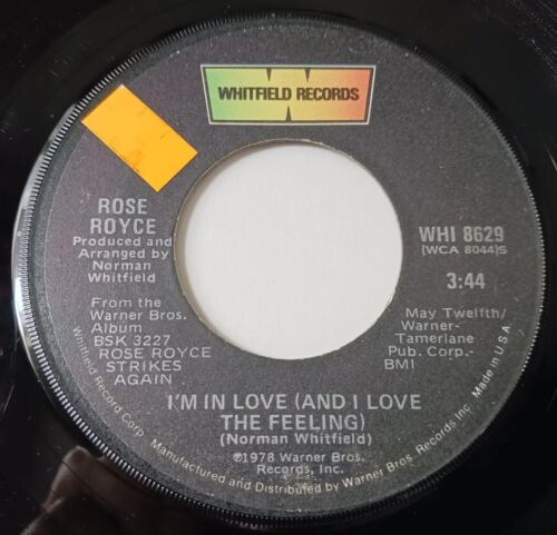 Rose Royce - I'm In Love (And I Love The Feeling) Vinyl 45 - 1978 Whitfield - Picture 1 of 6