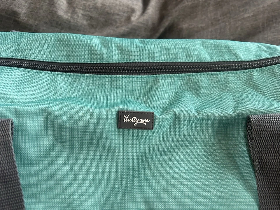 Bolso de Lona Thirty One Junior Rec Turquesa Cross Pop Gimnasio Viaje Foto 2 de 4