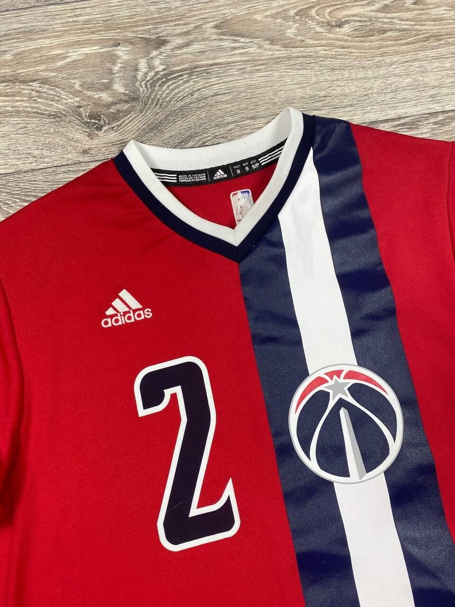 レア 刺繍‼️ NBAユニフォーム Washington Wizards Wall 2014-17 Washington Wizards Wall #2 adidas Swingman Away