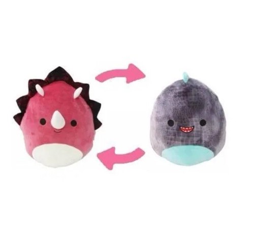 Squishmallow Flip A Mallows 12" Tristan the Triceratops and Chuey the T-Rex - Picture 10 of 10