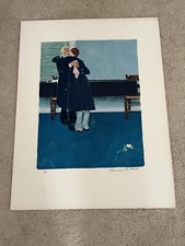 Norman Rockwell Hand signed Huck Finn “Then For Three Minutes, Or Maybe Four”